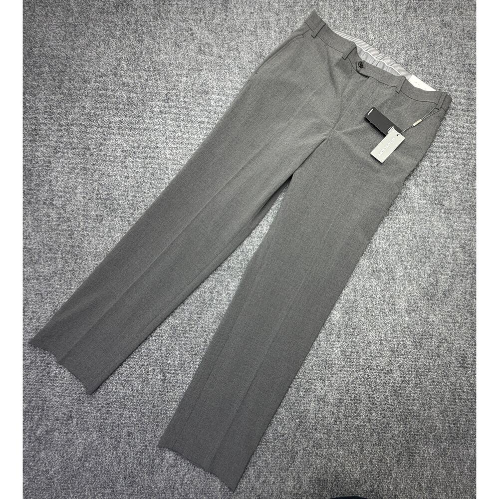 Michael Kors Marvin Mens 36x32 Dark Gray Classic Fit Stretch Pants NWT